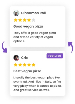 Highlight review for your listing